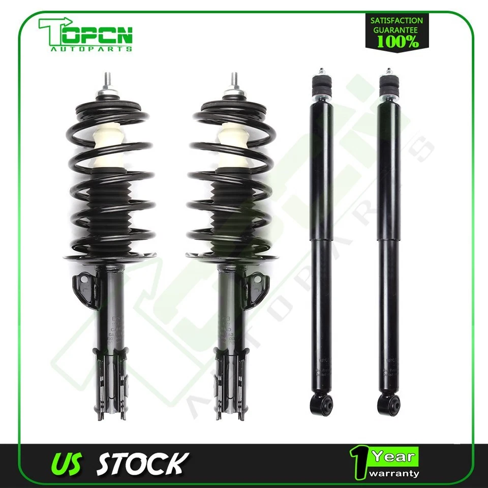2 Front Quick Complete Struts 2 Rear Shock Absorber For 2012-2016 Toyota Prius C - Image 1 of 4