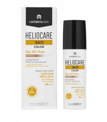 Heliocare 360 Color Gel Sin Aceite Bronce, 50 ml, Cantabria Labs Foto 1 de 3