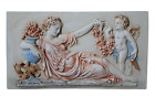 Aphrodite and Eros God Wall Bas Relief Sculpture Ancient Greek Mythology Statue