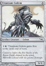 TITANIUM GOLEM X4 4 4X Mirrodin MTG Magic the Gathering Cards DJMagic
