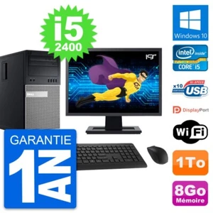 PC tour DELL 990 Bildschirm 19 " Intel i5-2400 RAM 8Go Festplatte 1To Windows 10 - Bild 1 von 7