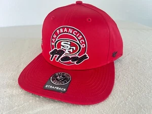 San Francisco 49ers 47 Brand Strapback Red SF - Picture 1 of 6