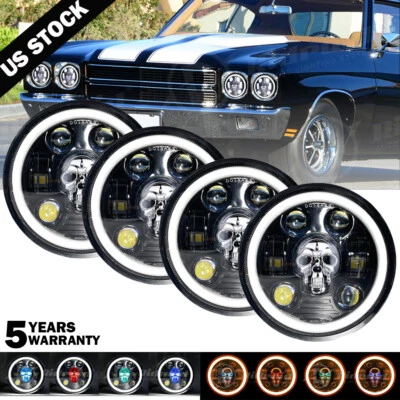 4pcs Projector 5.75'' 5-3/4" inch led headlights Sealed Hi-Lo Beam for ford LTD - Image 1 of 4