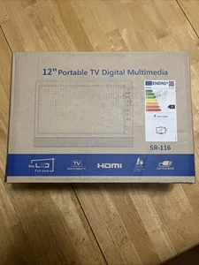 Jexiop 12”Portable Flat Screen TV,Small TV with Digital Tuner-HDMI-USB-Headph - Picture 1 of 3