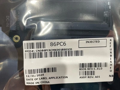 NEW GENUINE DELL PRECISION 17 7760 MOTHERBOARD INTEL i7 11850H 4.8GHz 86PC6 - Image 1 of 3