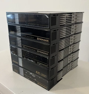 Lote de 6 cartuchos de cargador de CD Pioneer de 6 discos cambiadores multi-reproducción de audio para automóvil Foto 1 de 4