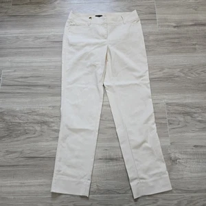 WHITE HOUSE BLACK MARKET PERFECT FORM PANTS SLIM ANKLE Size 0R Off White - Picture 1 of 13