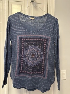 Pañuelo Pañuelo Paisley Floral Manga Larga Lucky Brand para Mujer Talla L Foto 1 de 4