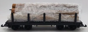 Bachmann G Scale Undecorated Flatcar w/Logs LN - Picture 1 of 3