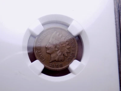 INDIAN CENT 1908 S KEY DATE NGC VF 35 BN - Image 1 of 4