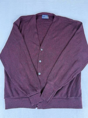 Cárdigan Suéter Cypress Links Para Hombres XL Granate Manga Larga Cuello en V Golf EE. UU. Foto 1 de 4