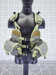 BAM 1/6 Scale OD Green Vest W/ Pouches (Dragon) - Picture 1 of 5