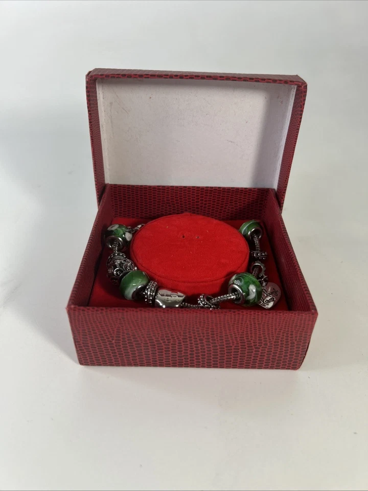 Pulsera Glam & Glow tono plata verde Foto 1 de 4