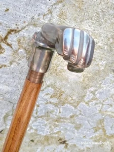 Bastón de madera con mango de mano de latón bastón juego de regalo de 5 piezas - Imagen 1 de 5