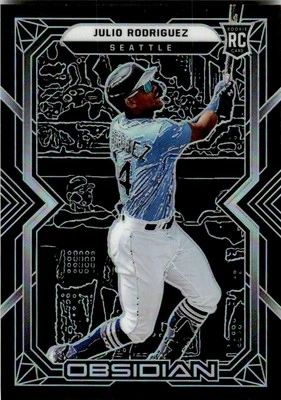 2022 Panini Chronicles Obsidian Julio Rodriguez Seattle Mariners #27 - Image 1 of 2