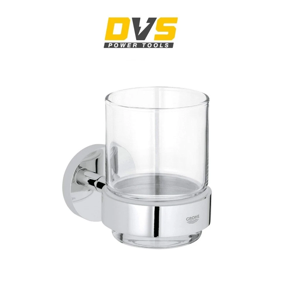 Grohe 40447001 Essentials Glas mit Halter - Chrom - Bild 1 von 1