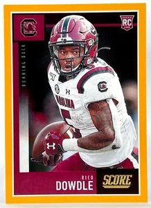 RICO DOWDLE 2020 Score Football Gold Rookie RC - Picture 1 of 3