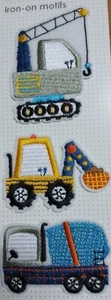 3 x TRACTOR TRUCK Embroidered Patchs Motif From 6.5 to 6cm, Iron-on Sew or Glue - Picture 1 of 1
