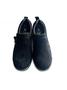 NEW Tansmith Black Suede Loafers Slip On Shoes Men Size 10 - Picture 1 of 14