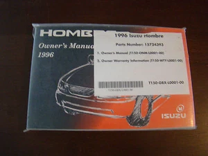1996 Isuzu Ombre Owners Manual 31773 - Imagen 1 de 1