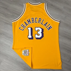 WILT CHAMBERLAIN Los Angeles Lakers Mitchell & Ness Authentic Jersey 48 HWC NBA - Picture 1 of 9