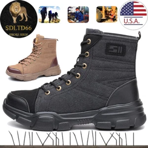 Mens Work Safety Shoes Steel Toe Cap Boots Puncture-proof Indestructible Sneaker - Picture 1 of 36