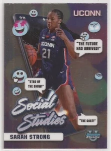 2024-25 Bowman U Chrome SARAH STRONG #SS-25 Social Studies UConn - Picture 1 of 2