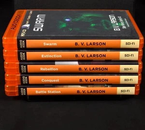MP3 CD Audiobook Lot Star Force Series 1 - 5 Swarm B.V. Larson Sci-Fi Audio Book - Picture 1 of 3