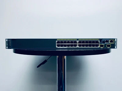 Cisco Catalyst Switch 2960-S 24 Port Gigabit PoE, 2 SFP+ Ports, WS-C2960S-24PD-L - Image 1 of 2