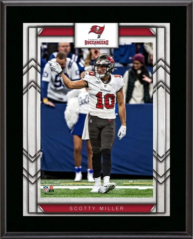Scotty Miller Tampa Bay Buccaneers 10.5" X 13" Sublimated Player Plaque Cover