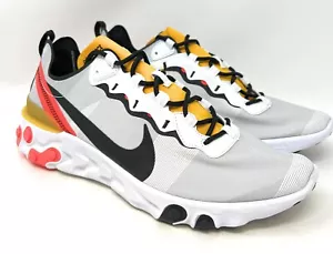Mens Nike React Element 55 Size 11.5 (White/Black-Bright Crimson) - Picture 1 of 5