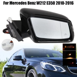 Right Black Power Side Mirror W/Blind Spot For Mercedes Benz W212 E350 2010-2016 - Bild 1 von 16