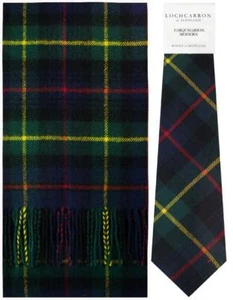 Farquharson Moderno Tartán Lana Cepillo Bufanda y Corbata Set de Regalo - Imagen 1 de 1