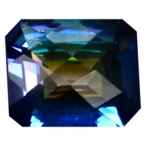 6.58 ct Pretty Octagon (12 x 10 mm) United States Mystic Blue Mystic Universe - Picture 1 of 1