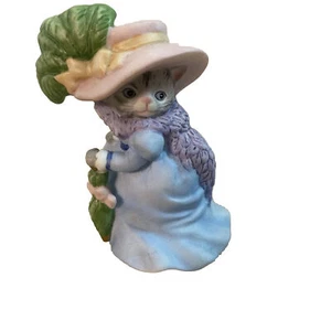 Kitty Cucumber Dress Up Umbrella Hat Boa Scarf B Shackman Schmid 1992 Figurine - Picture 1 of 8