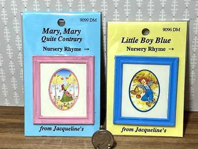 Imágenes en miniatura de casa de muñecas "Little Boy Blue & Mary, Mary" de Jacquelin's 1:12 Foto 1 de 4
