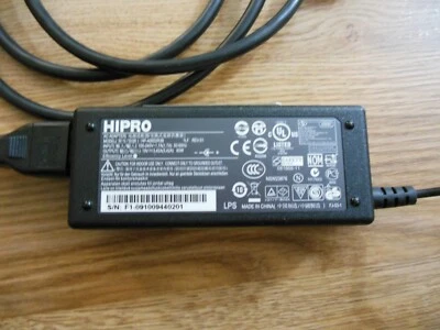 HIPRO AC Adapter Laptop Charger Power Cord HP-A0652R3B - 19V - Image 1 of 3