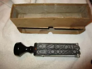 Vintage ENORME 8,5" Pullman Railroad timbro manuale in gomma ~ timbro numero 2 file - Foto 1 di 2