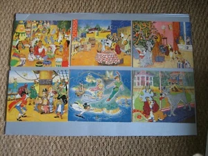Lot 7 Puzzle ancien en bois Walt Disney & Jeannot lapin Vintage - Photo 1/18