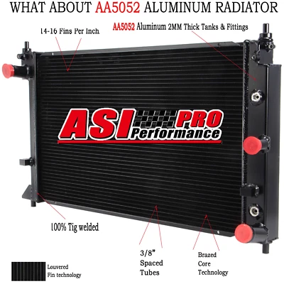 3ROW ALUMINUM RADIATOR FOR 02-08 FORD BA BF FALCON V8 ;FAIRMONT XR8 XR6 TURBO AT - image 1 of 4