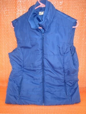STUDIO WORKS Blue Insulated Full Zip Womens Vest Size L - Image 1 of 4