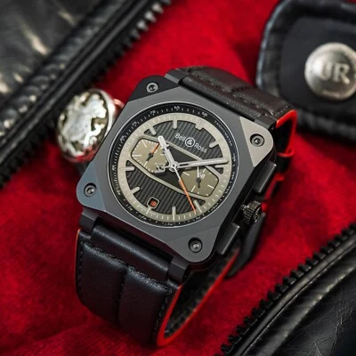 Bell & Ross Limited Edition BlackTrack Chronograph BOX &PAPERS BR0394-BTR-DE/SCA - Image 1 of 4