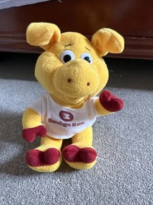 BENDIGO BANK Pig Plush Toy Advertising Marketing - Picture 1 of 4