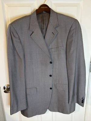 Chaqueta Abrigo Deportivo Canali Hombre Negro Blanco Patrón Lunares Talla 44L/54L Doble Ventilación Foto 1 de 4