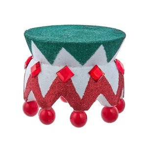 Kurt S. Adler Kurt Adler 4-Inch Hollywood Red, White and Green Glittered Nutc... - Picture 1 of 4