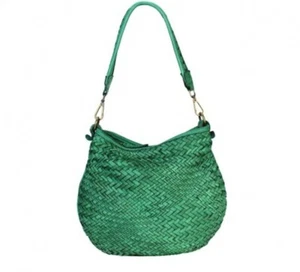 BZNA Handtasche Alesa Verde Designer Ledertasche Schultertasche Umhängetasche - Bild 1 von 7