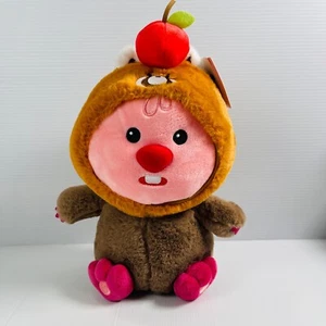 Zanmang Loopy 10” Plush in Red Panda Costume Miniso Licensed New With Tags Toy - Picture 1 of 7