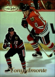 1999-00 Topps Gold Label Class 1 Chicago Blackhawks Hockey Card #8 Tony Amonte