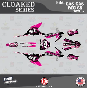 Graphics Kit for GasGas MC 65 (2021-2023) CLOAKED - Magenta - Bild 1 von 6