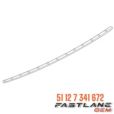 BMW 550I/528I/535I 2011-2016 parachoques central trasero moldeado nuevo OEM 51 12 7 341 672 Foto 1 de 4